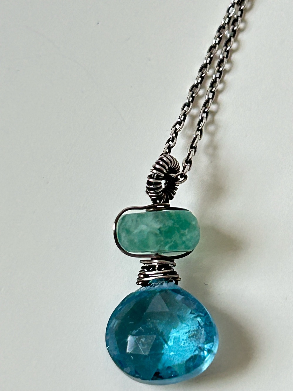 Semi-Precious Gemstone Pendant Sterling Necklace